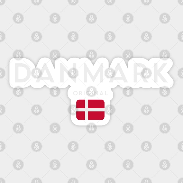 Denmark flag, danish flag Sticker by eka123